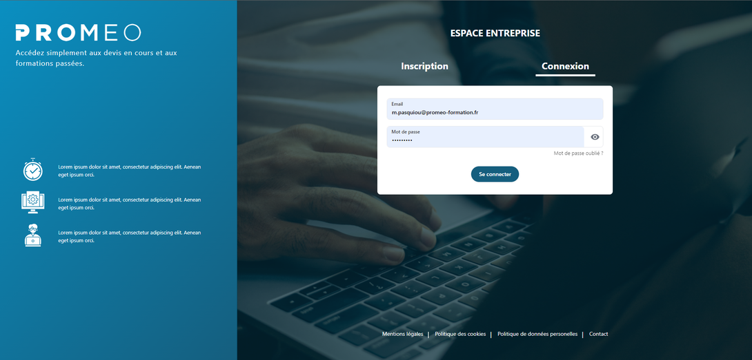 Espace entreprise
